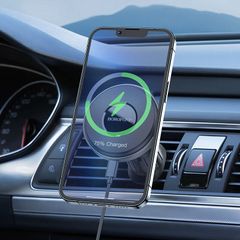 Borofone BH224 Flash Magnetic Wireless Fast Charging Car Holder(air / Vent Outlet)
