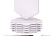 NEW SALE | 12 Pack Hexagon Acoustic Panels Self-adhesive, 30x26x0,9cm High Density Sound Proof Panels