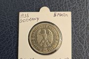 Silver 5 Marks 1935