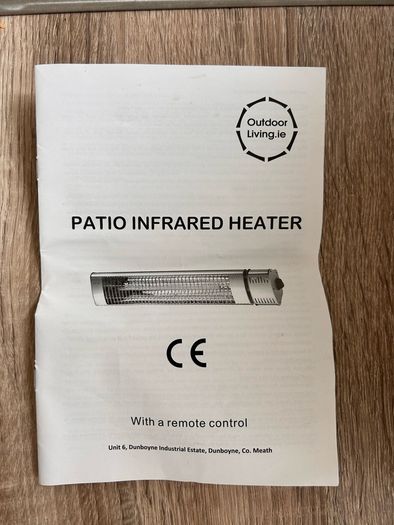 Infra-red heater (indoor or outdoor use)