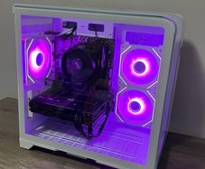 Custom White Gaming PC | Ryzen 5 5500 | RX 6600 | 16GB RAM | RGB | Ready to Play