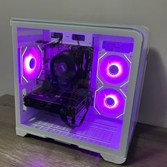 Custom White Gaming PC | Ryzen 5 5500 | RX 6600 | 16GB RAM | RGB | Ready to Play