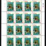 2004 Ireland Celebrating 50 Years of Children's Art (1955-2004) Commemorative Stamps Sheetlet Plate 1A1A1A1A Mint Never Hinged (MNH) Image 2