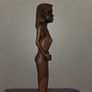 Tall carved wooden African Statue Image 4