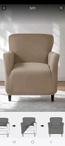 2 Chair covers protectors elasticated
