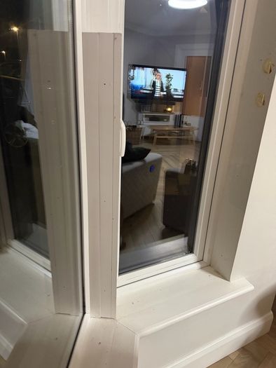 White Shutter Blinds for Bay Window