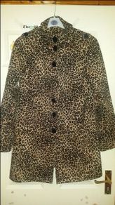New Look leopard print coat size UK12/14 EU40/42