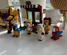Lego set - Cat bus with bus station and animals included