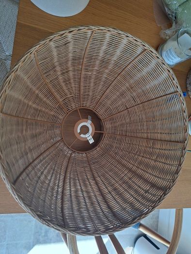 Rattan lampshade