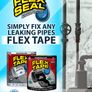 Flex Tape Super Strong Rubberised  Waterpoof Tape/Clear/black Image 2