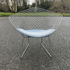 Vintage Knoll Harry Bertoia style Diamond Wire Chair