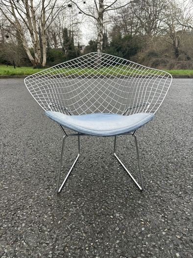 Vintage Knoll Harry Bertoia style Diamond Wire Chair