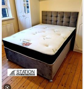 New Stylish single ,Double 4ft, 4ft6, King 5ft And 6ft Superking Sizes Divan Beds Instock. Drawers And Optional Tufted Mattresses Available. Free Delivery
