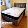 Brand New Stylish single Divan Beds.. Multiple Options Of Headboards. Tufted Memory Foam Mattresses Available. Drawers Storage Available Image 3