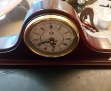 cherry wood mantel clock