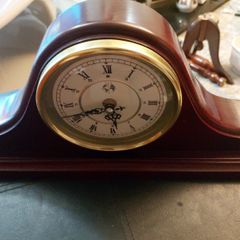 cherry wood mantel clock
