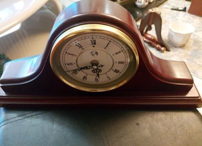 cherry wood mantel clock