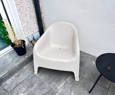Outdoor Armchair White - Garden / Patio Chair