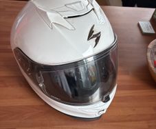 Scorpion motor bike helmet