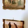 Pair of vintage reproductions behind glass Image 2