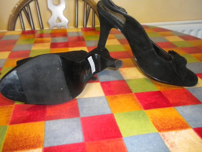Black Sling Back Shoes