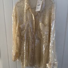 zara sequin shirt