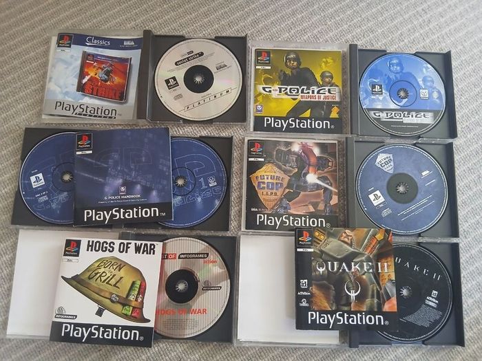 6 Original PlayStation 1 Games  Complete with Manuals   E30 Each