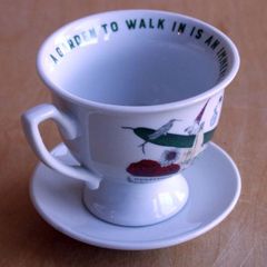 Hendrick's Gin cup and saucer