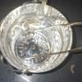Lovely heavy ice bucket with tongs and drain tray Image 2