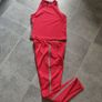 Red trousers and top set Image 5