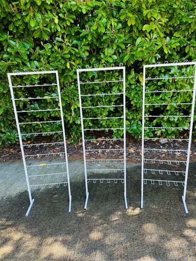 Large White Display Stands - Three Available