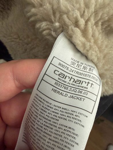 Carhartt Denim Herald Jacket with Sherpa lining