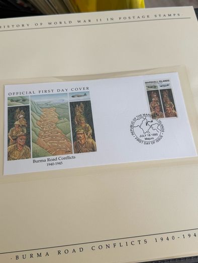 The History of World War II in post stamps