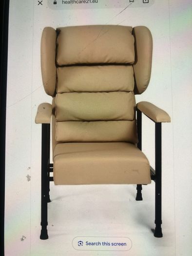 Orthopaedic waterfall chair with pressure relief darted seat