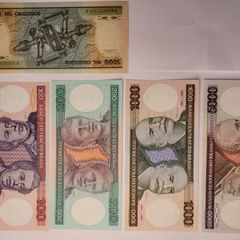 Brazil 100-5000 Cruzeiros 1981-86 5 Notes