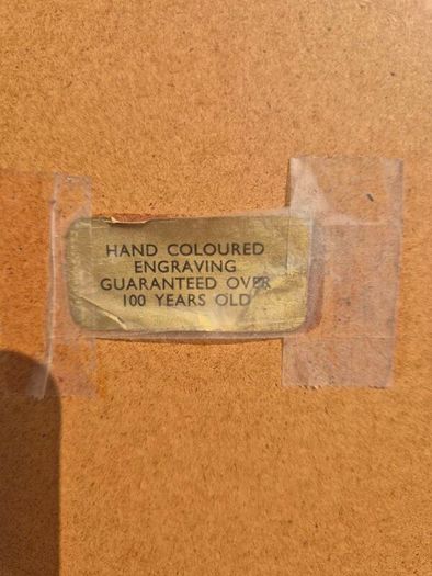 Antique Coloured Engraving