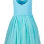 Billieblush blue girls sequin sleeveless tulle dress Age 4 BNWT Image 5