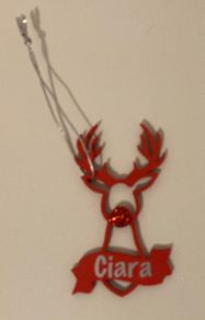 Personalised christmas decoration
