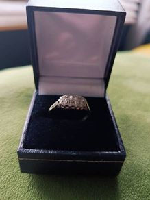 Antique 18ct gold and platinum ring