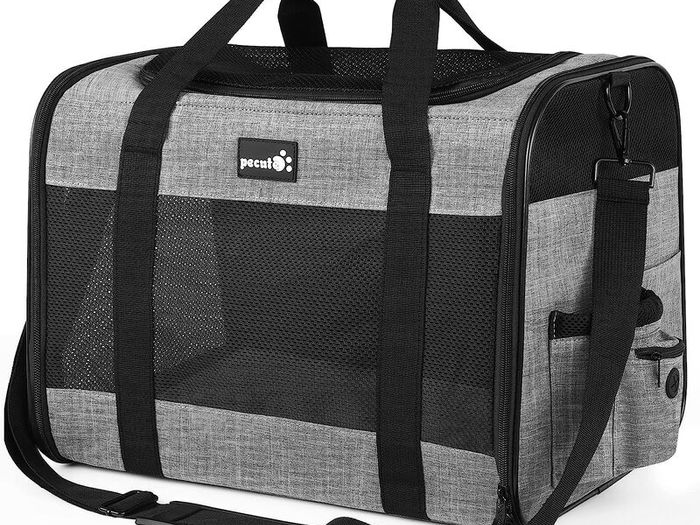Pet Carrier Bag Large, Cat Carrier Handbag, Portable Dog Travel Bag, Breathable Mesh Fabric, Suitable for Both Long And Short Trips, Used for Cats and Puppies Under 7K