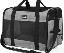 Pet Carrier Bag Large, Cat Carrier Handbag, Portable Dog Travel Bag, Breathable Mesh Fabric, Suitable for Both Long And Short Trips, Used for Cats and Puppies Under 7K