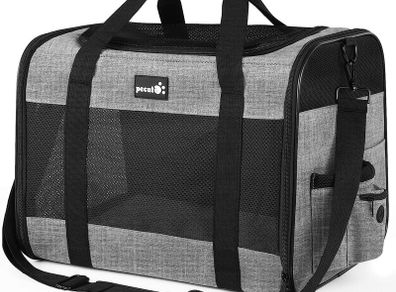 Pet Carrier Bag Large, Cat Carrier Handbag, Portable Dog Travel Bag, Breathable Mesh Fabric, Suitable for Both Long And Short Trips, Used for Cats and Puppies Under 7K