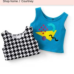 Courtney 1986 Tank top set  fits American Girl 18-Inch Doll -Brand new packing opened