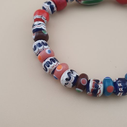 Vintage Venetian Style mix Glass Bead Bracelet