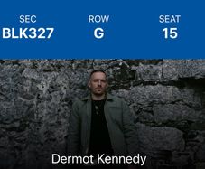 2 x Dermot Kennedy tickets for Sunday 12th July