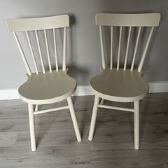 Wood chair x 2