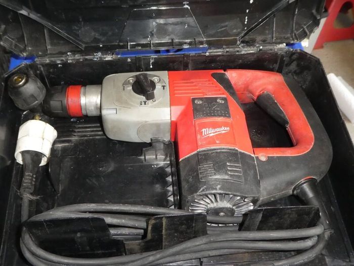 Milwaukee SDS Hammer Drill 110 qty 2  & drill bits