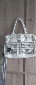 white big bag with studs