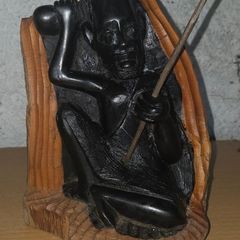 Hand-Carved African Tribal Sculpture