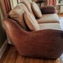 2 seater genuine leather and fabric Image 2